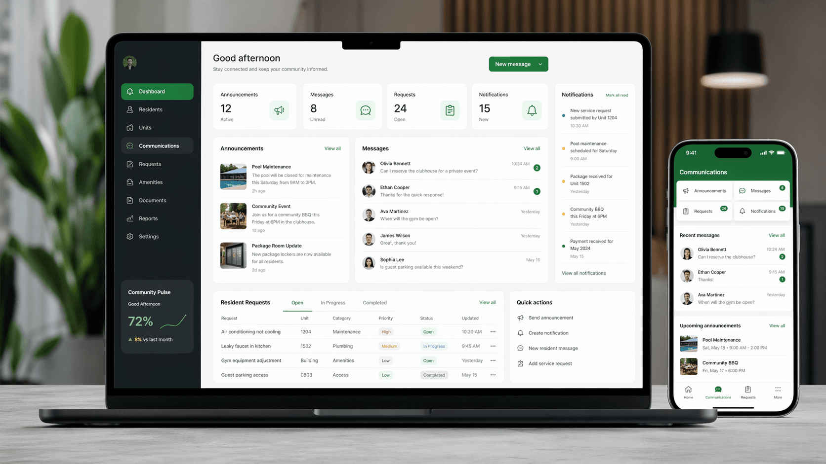 Mesajlar, Duyurular ve Bildirimler