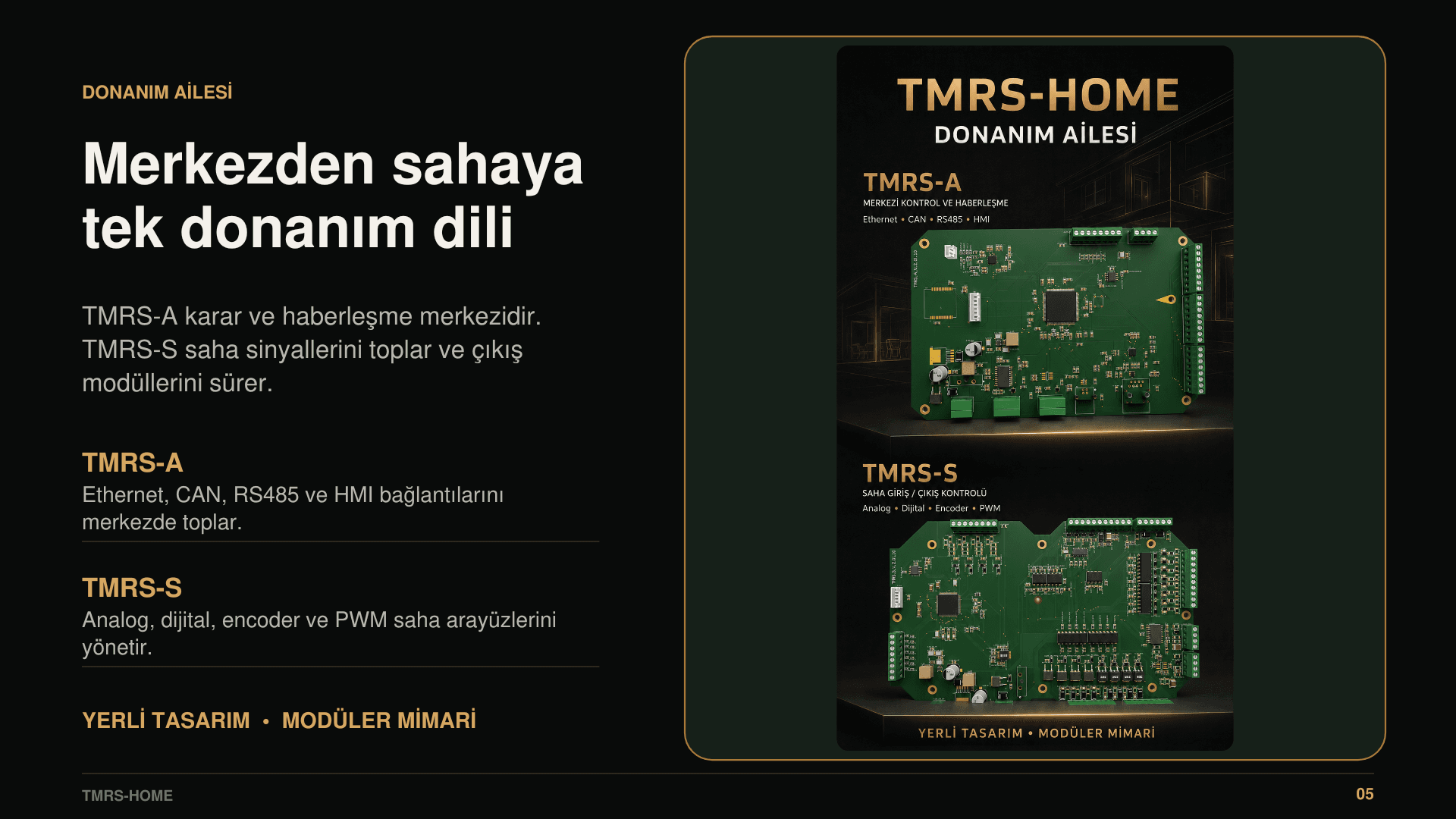 TMRS-HOME donanım ailesi WhatsApp durum görseli